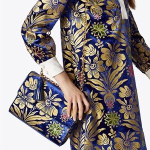 Tory Burch Blue Dhalia Fleming Convertible Crossbody